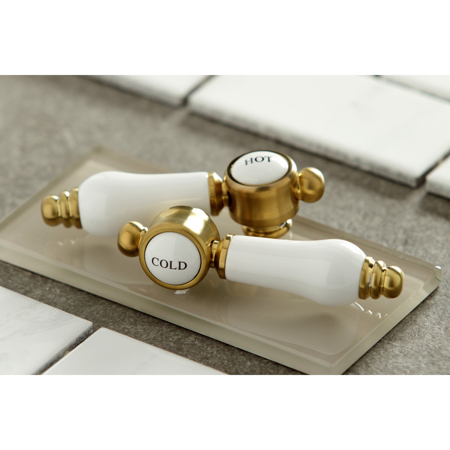 Bel Air KC7067BPL Brushed Brass Widespread Bathroom Faucet - 2-Handle 3-Hole Deck Mount with Pop-Up Drain - Perfect for Modern Bathroom Renovations & Luxury Home Upgrades