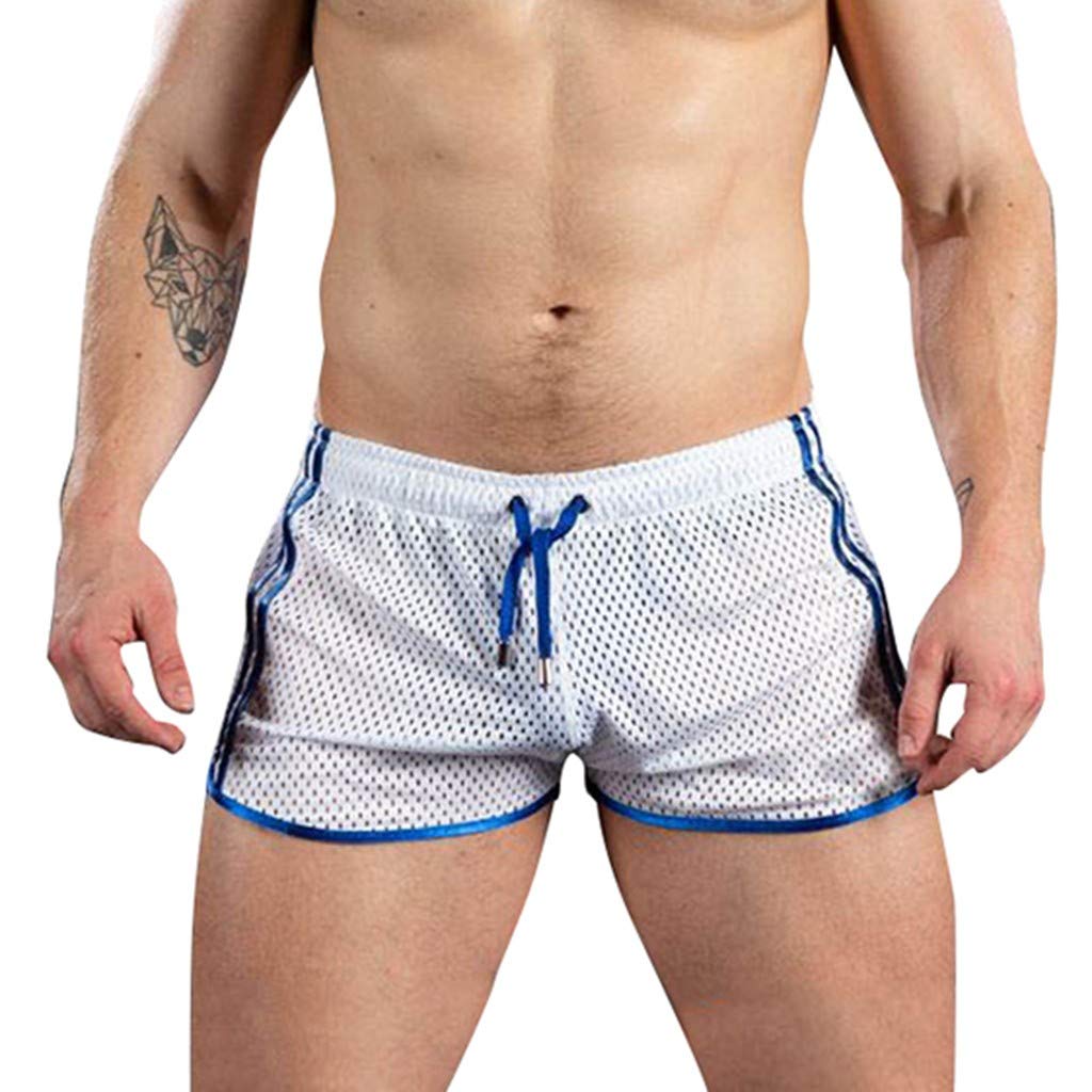 Men's Quick Dry Swim Trunks - Breathable Mesh Swimwear for Beach, Pool & Gym - Comfortable Workout Running Shorts for Summer Swimming & Sports