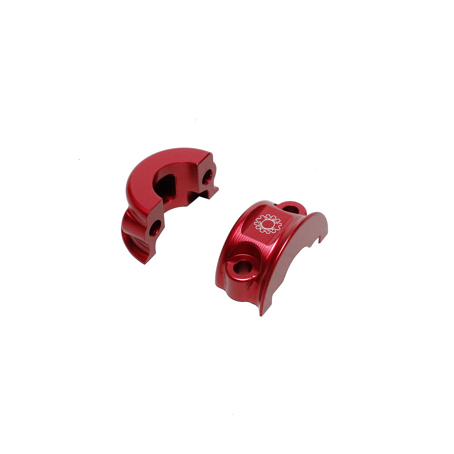 Premium Red Left & Right Clutch Handlebar Clamp Lever Bracket Cover for Harley Davidson XL, Softail, Dyna, Touring Models - Durable Motorcycle Accessory for Enhanced Grip and Style - Perfect for Cruising and Long-Distance Riding