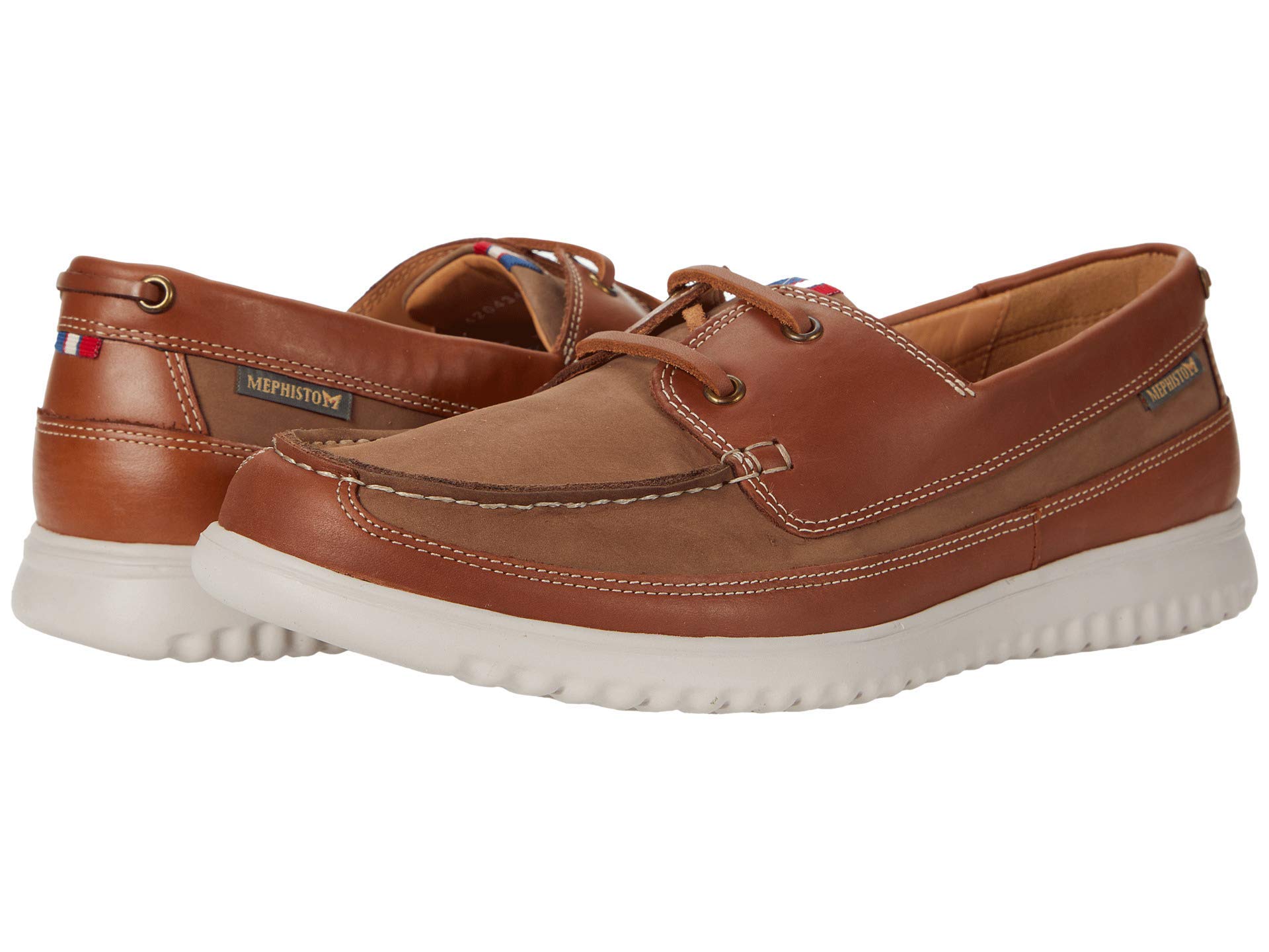 Mephisto Men's Trevis Boat Shoes - Comfortable Leather Loafers for Casual Wear, Walking & Outdoor Activities