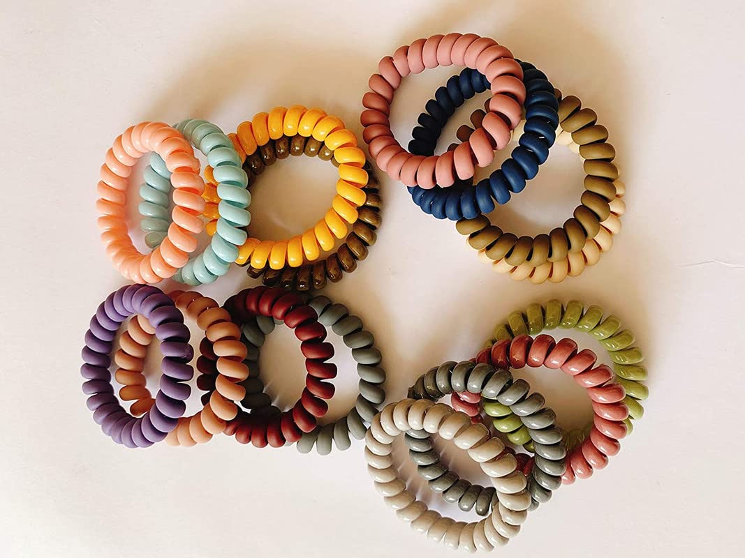 Traceless Elastic Hair Bands - Strong Grip Non-Slip Hair Ties for Women & Girls - No Soak Stretchy Ponytail Holders for Workout, Yoga, Running & Daily Use