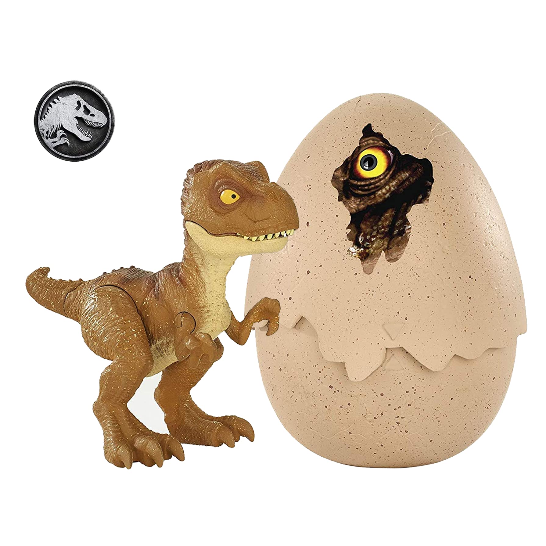 Jurassic World Hatch 'N Play Dinosaur Toy - Tyrannosaurus Rex with Egg for Kids, Interactive Dino Figure with Hatching Feature - Perfect for Pretend Play, Birthday Gifts & Jurassic Themed Collections