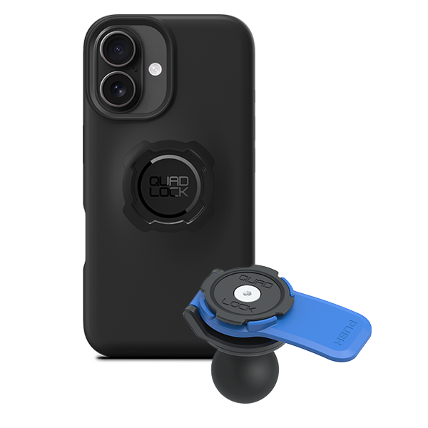 1 Ball Motorcycle Phone Mount Kit - Universal Adjustable Handlebar Holder for iPhone & Smartphones - Perfect for GPS Navigation & Hands-Free Riding