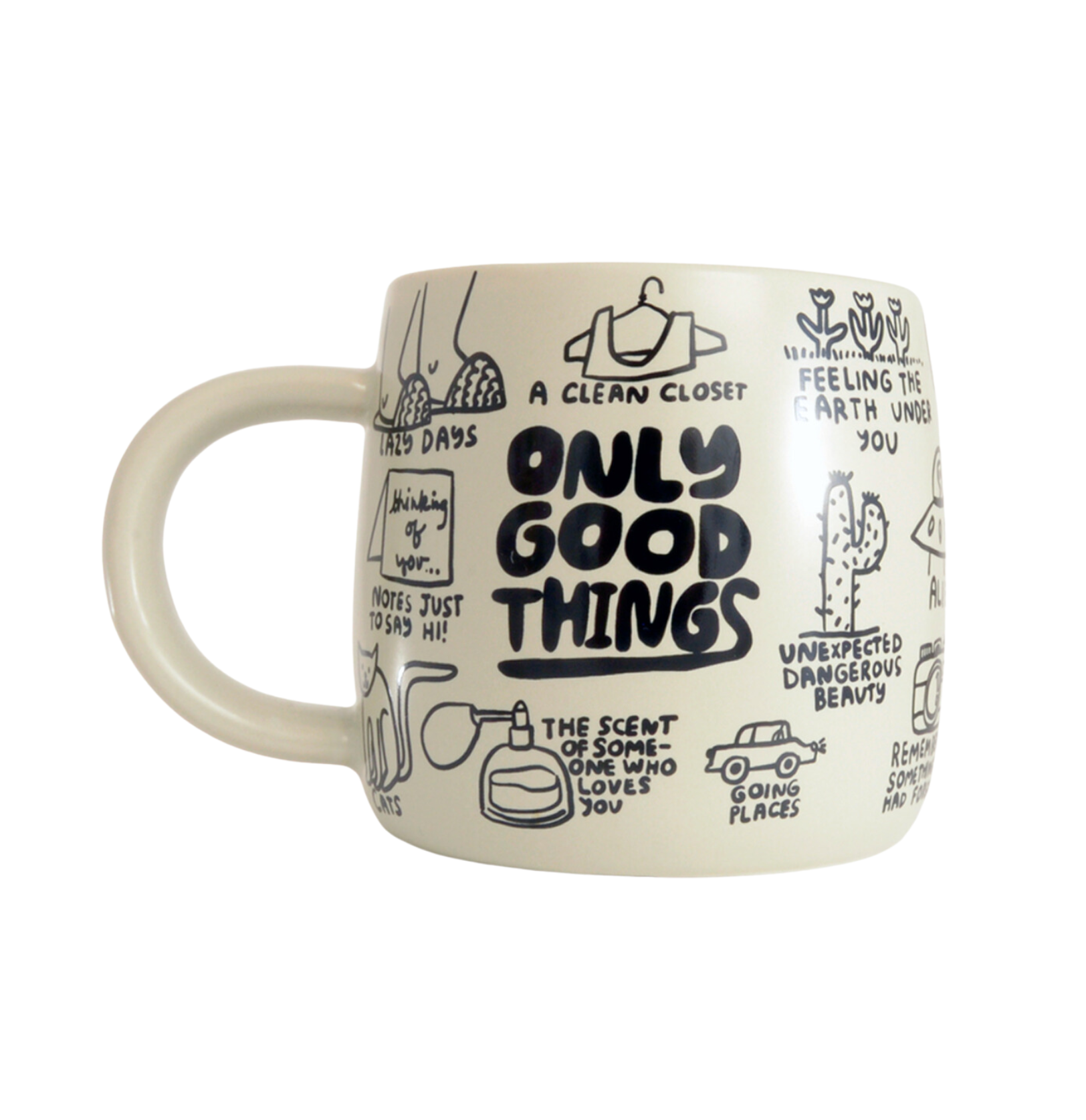 Only Good Things Mug - Inspirational Coffee Cup for Positive Vibes - Perfect for Home, Office & Gifts