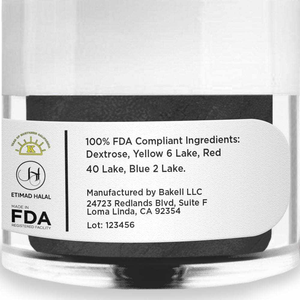 Black Petal Dust - 4 Gram Jar for Cake Decorating, Sugar Flowers & Edible Art - Perfect for Bakers & DIY Wedding Cakes