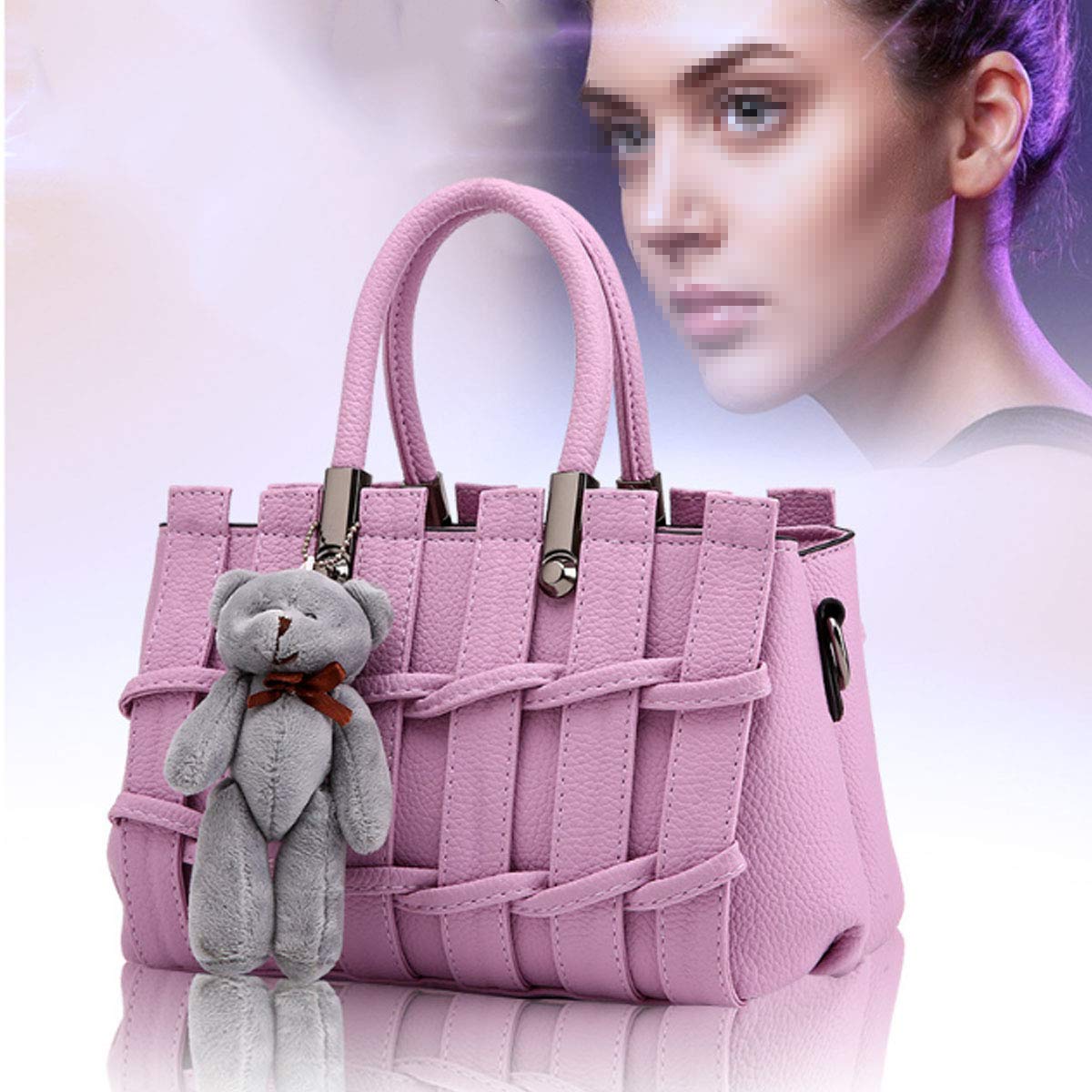Fashion Women's PU Leather Handbags - Tote & Shoulder Bags for Work & Travel