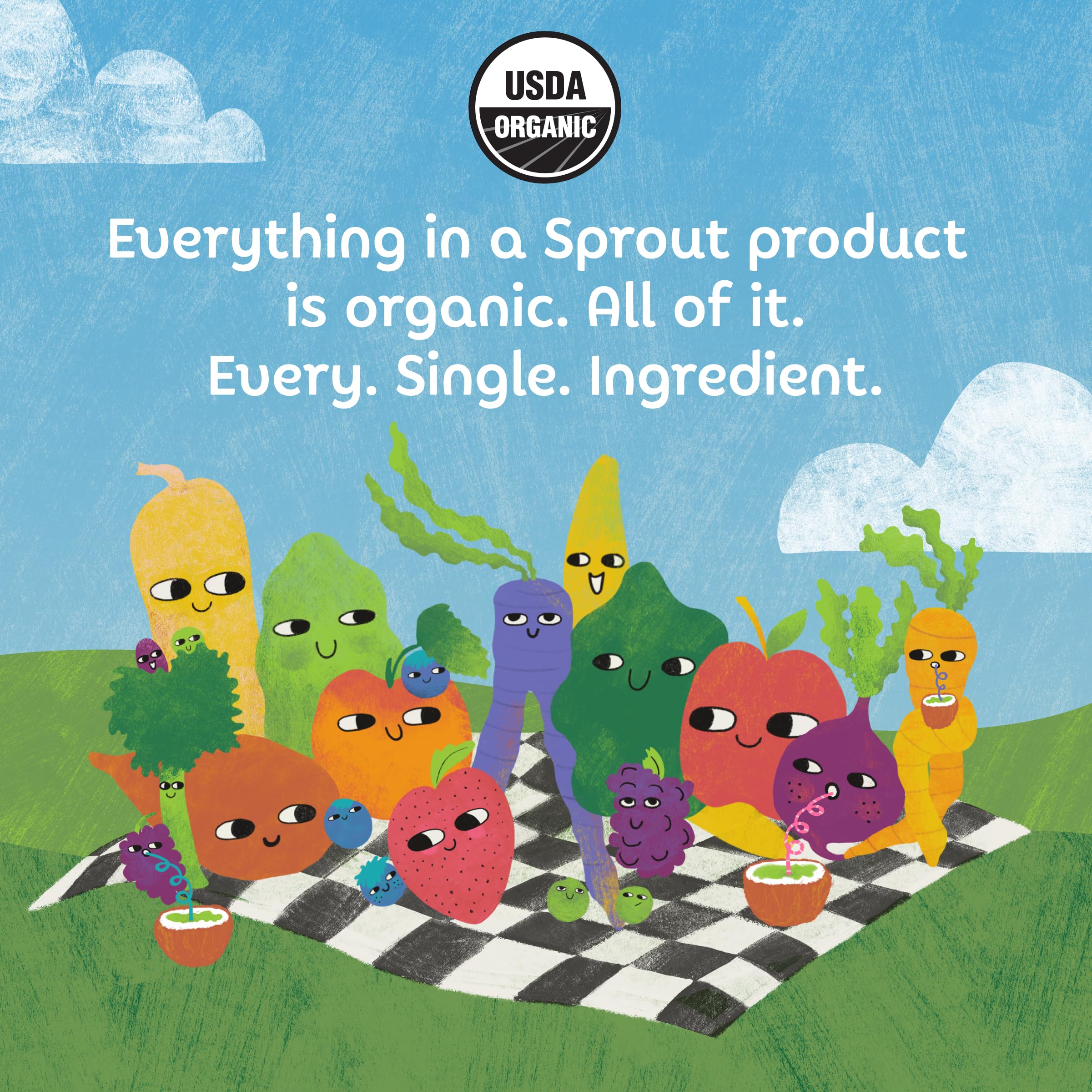 Organic Sprout Baby Food - Stage 4 Toddler Snacks with Broccoli Plant Power Curlz, 1.48oz (6 Pack) | Healthy Snack for Growing Kids | Perfect for On-the-Go, Lunchboxes & Daycare