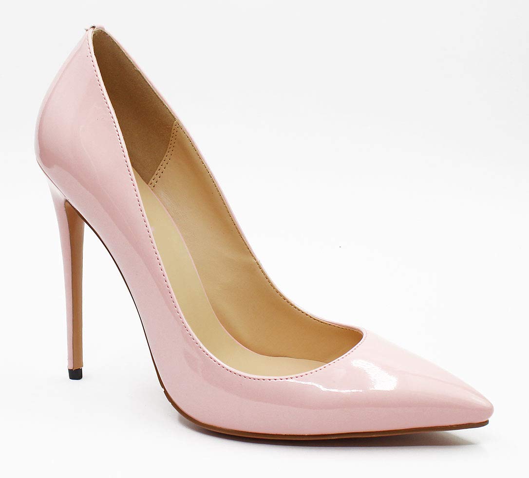 Sexy Women's Stiletto High Heel Dress Shoes - Pointed Toe PU Leather Slip On Pumps for Work, Party & Evening Wear - Comfortable Court Shoes for Office, Dating & Special Occasions