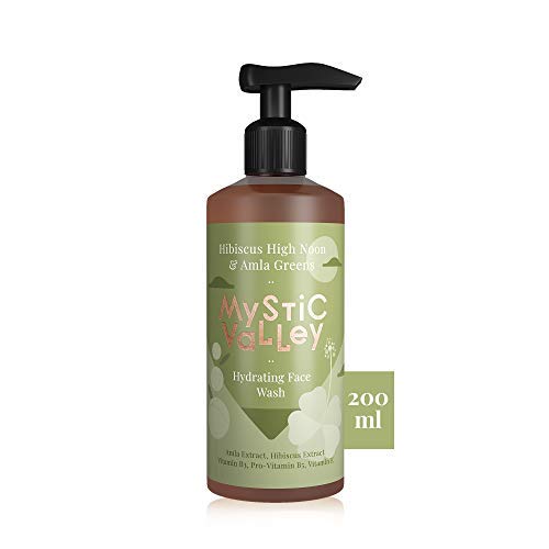 Mystic Valley Hydrating Face Wash for Dry Skin - Gentle Moisturizing Facial Cleanser 200ml - Daily Skincare Routine for Soft & Glowing Skin