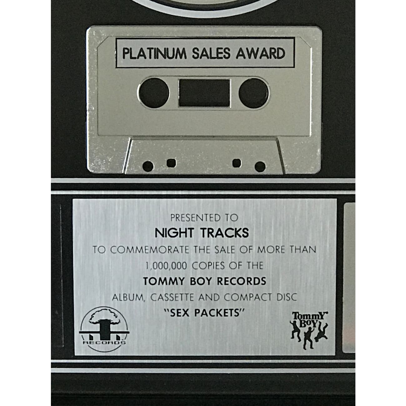 Digital Underground Sex Packets RIAA Platinum Album Award - Official Hip Hop Music Collectible for Fans & Display - Perfect for Music Memorabilia Collections, Man Cave Decor, and Gift for Rap Enthusiasts