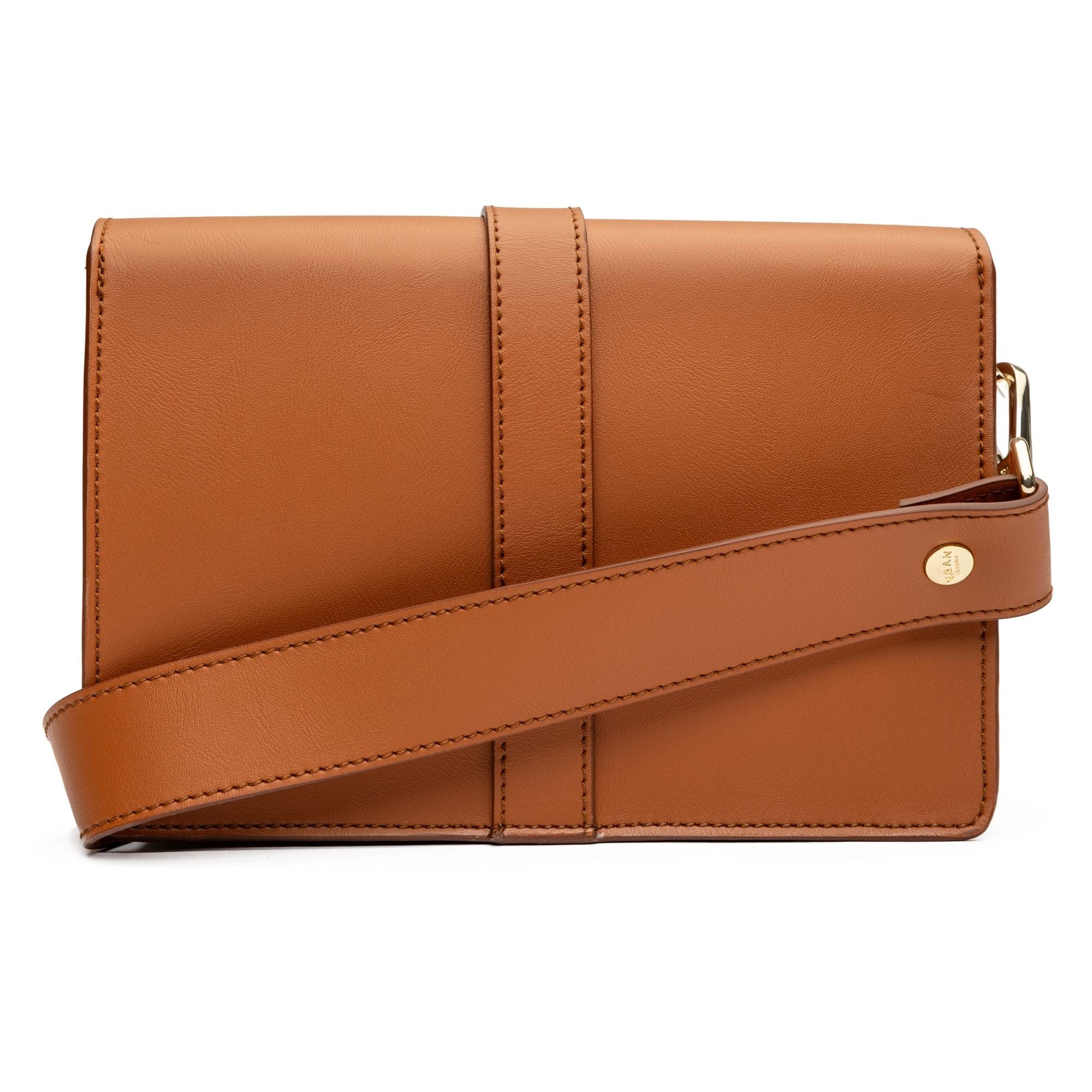 Vegan Leather Tortoiseshell Crossbody Bag for Women - Stylish & Eco-Friendly Tan Handbag | Perfect for Work, Travel & Everyday Use