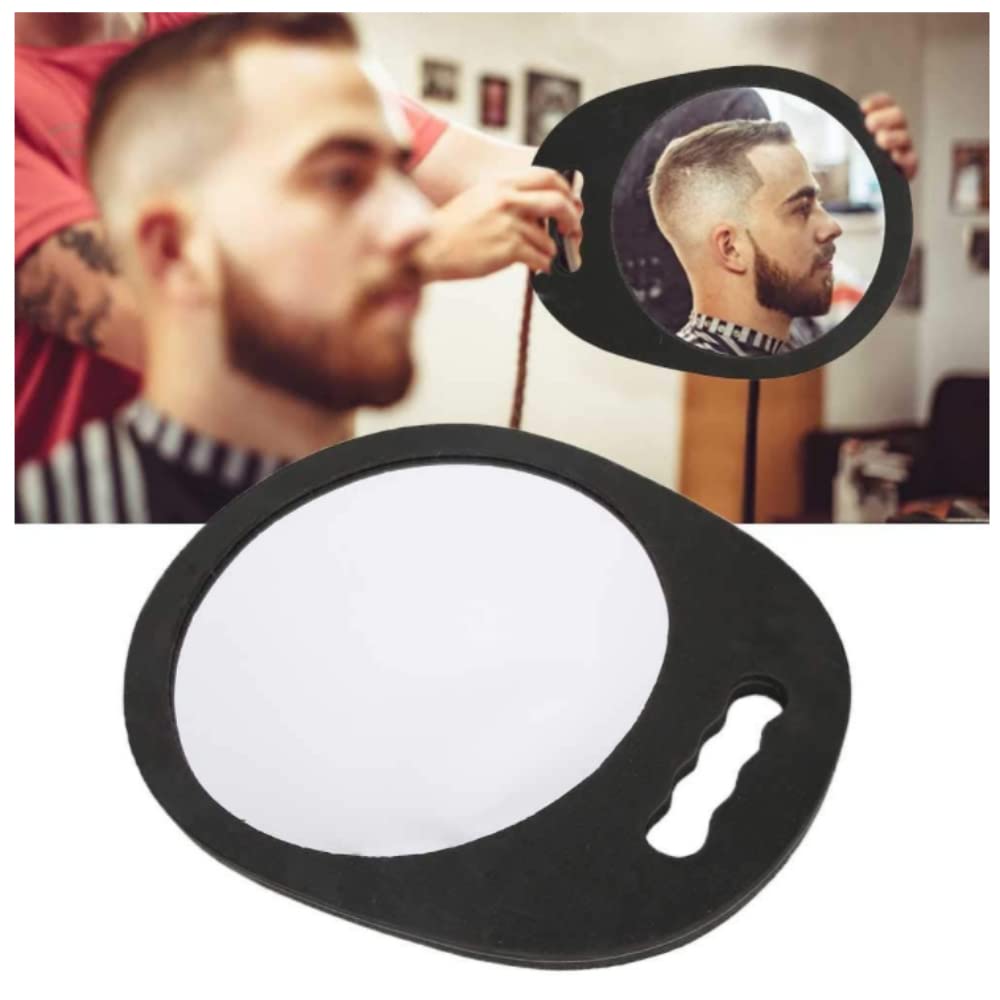 Lightweight Round Handheld Mirror with Foam Handle (13.74