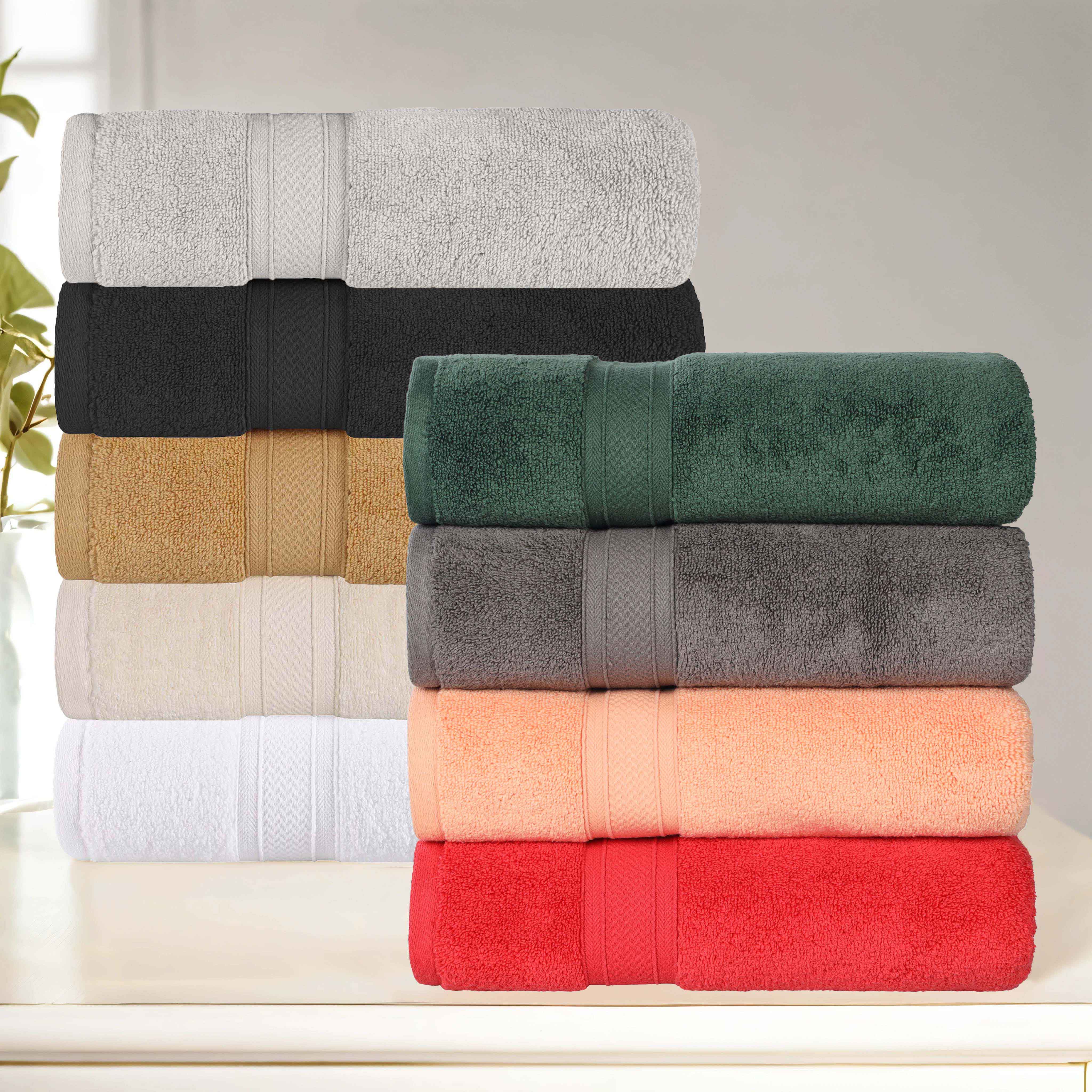 Premium 3-Piece Zero Twist Cotton Towel Set - Ultra Soft, Highly Absorbent & Elegant for Bathroom, Spa & Luxury Home Use