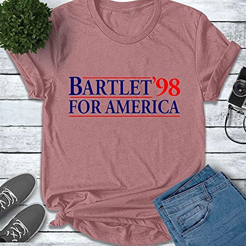 Bartlet For America 1998 Vintage Political T-Shirt, Long Sleeve Shirt, Sweatshirt & Hoodie - Perfect for TV Show Fans, Political Enthusiasts & Nostalgic Gift Giving