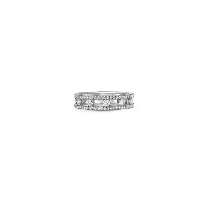 Diamond Air Ring - Elegant & Lightweight 14K Gold Plated Stackable Ring for Women | Perfect for Everyday Wear, Gifts & Special Occasions