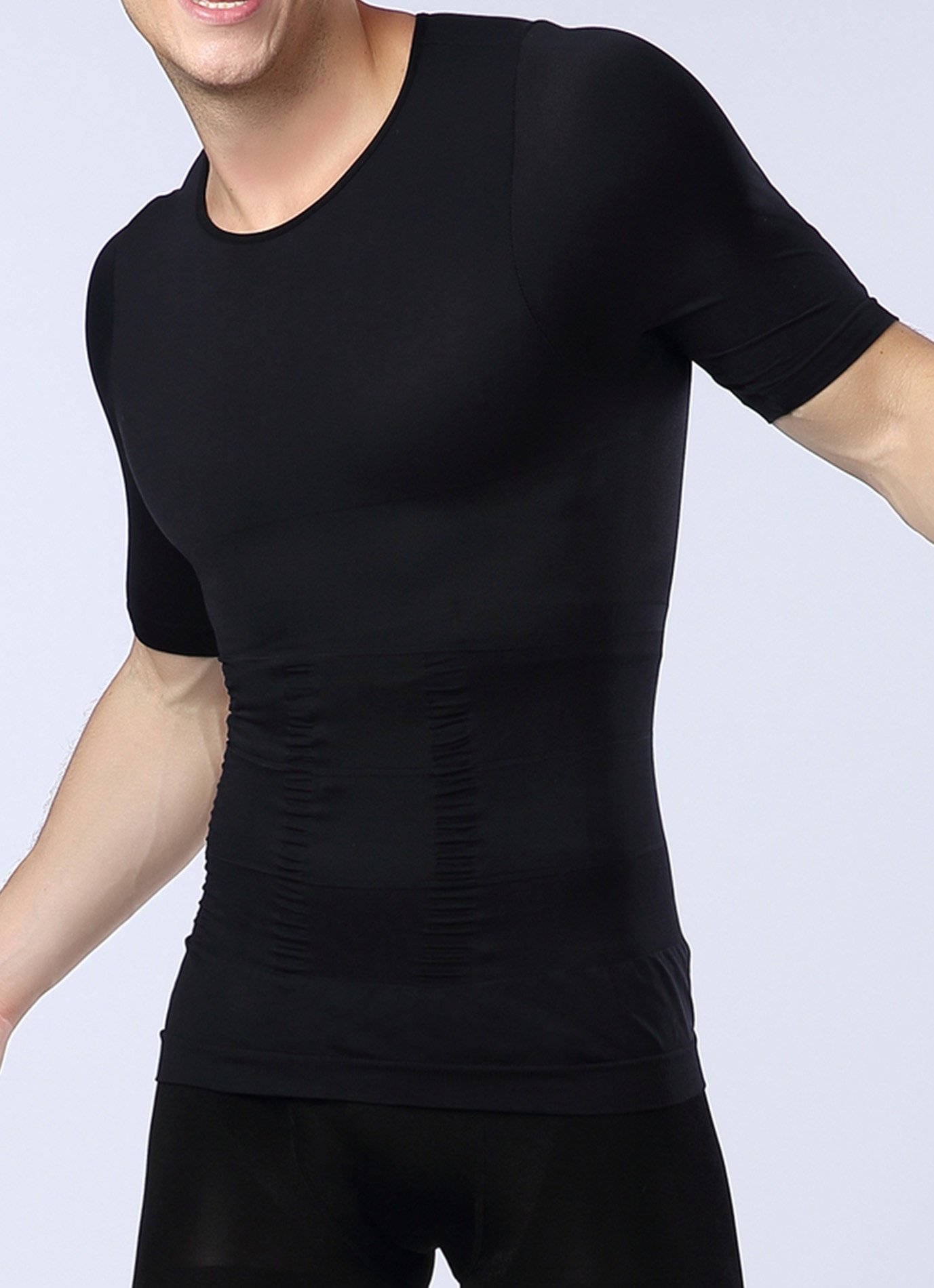 Men's Slimming Body Shaper Shirt - Chest Compression Undershirt for Posture Support & Muscle Definition - Perfect for Workout, Office Wear & Everyday Comfort