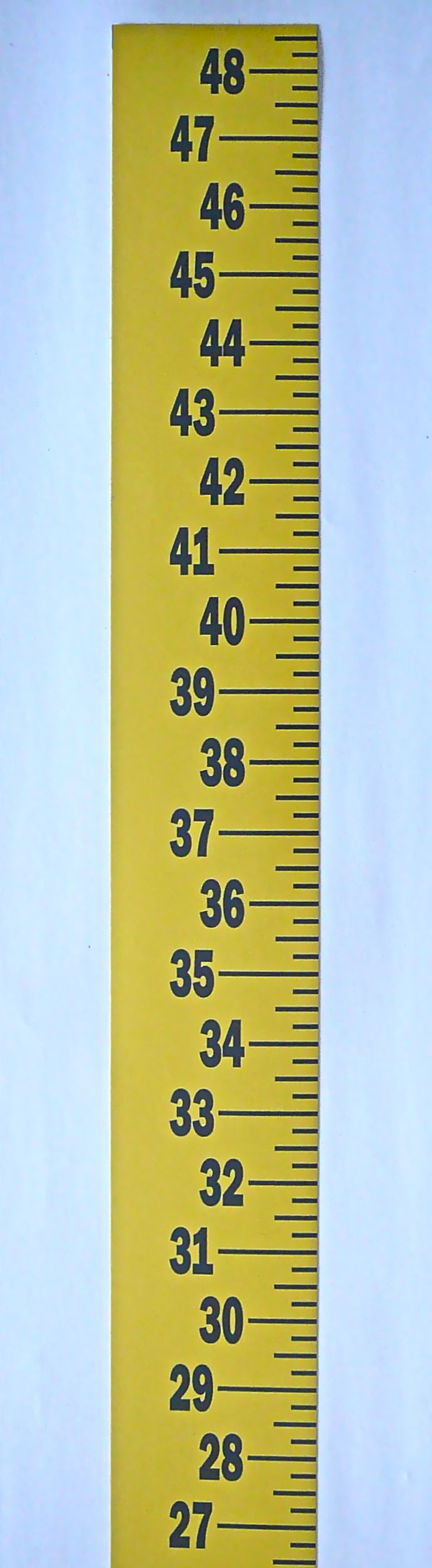 Extra Wide Ruler 3 Inch x 48 Inch - 1/4 Inch Fractional Grads for Woodworking, Construction & DIY Projects - Vertical & Horizontal Measuring Tool for Professionals & Craftsmen