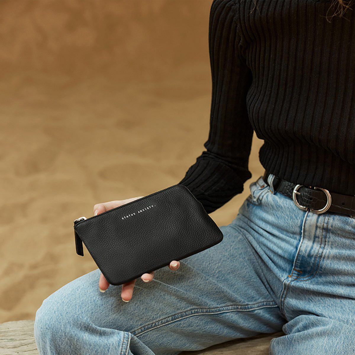 Smoke And Mirrors Wallet - Premium Black Leather RFID Blocking Wallet for Men | Slim Bifold Design for Everyday Carry & Travel
