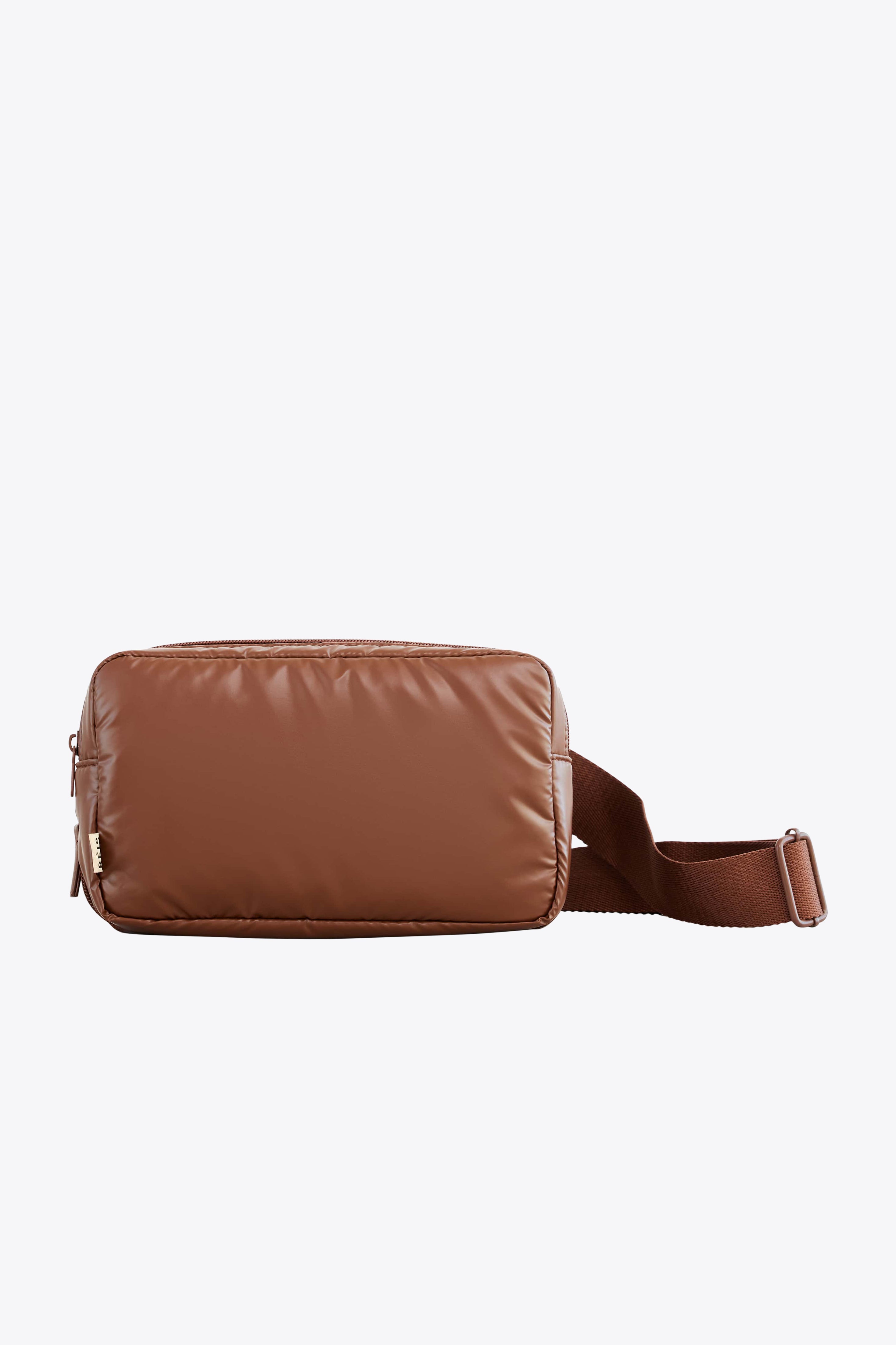 Expandable Leather Pouch in Maple Brown - Perfect for Travel, Office & Everyday Essentials Storage