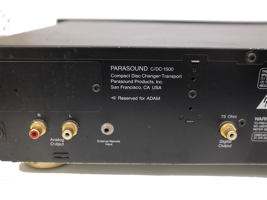 Parasound C/DC 1500 Compact 6-Disc CD Changer Transport - High-Quality Audio for Home Entertainment & Music Lovers