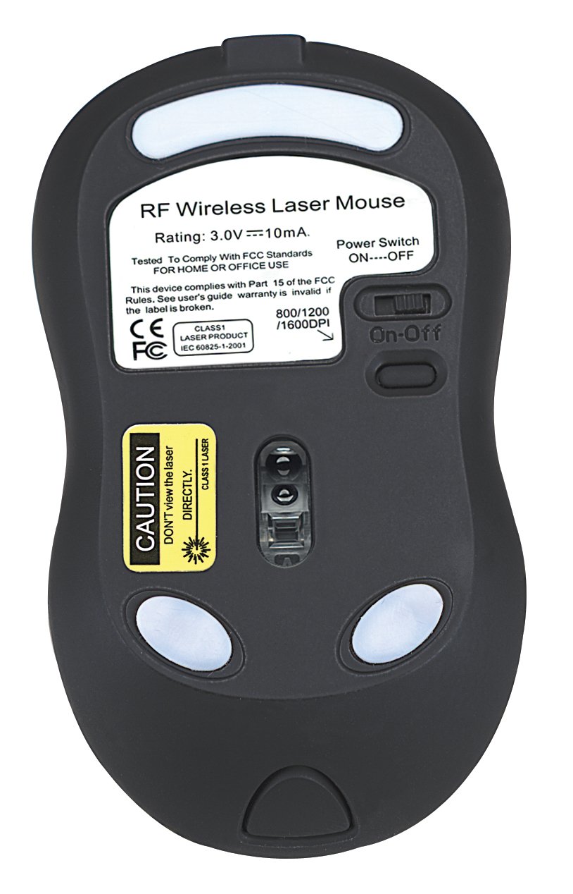 MANHATTAN MLX Wireless Laser Mini Mouse - Compact Ergonomic Design for Laptops & Travel (177139) | Perfect for Office Work, Gaming & On-the-Go Use