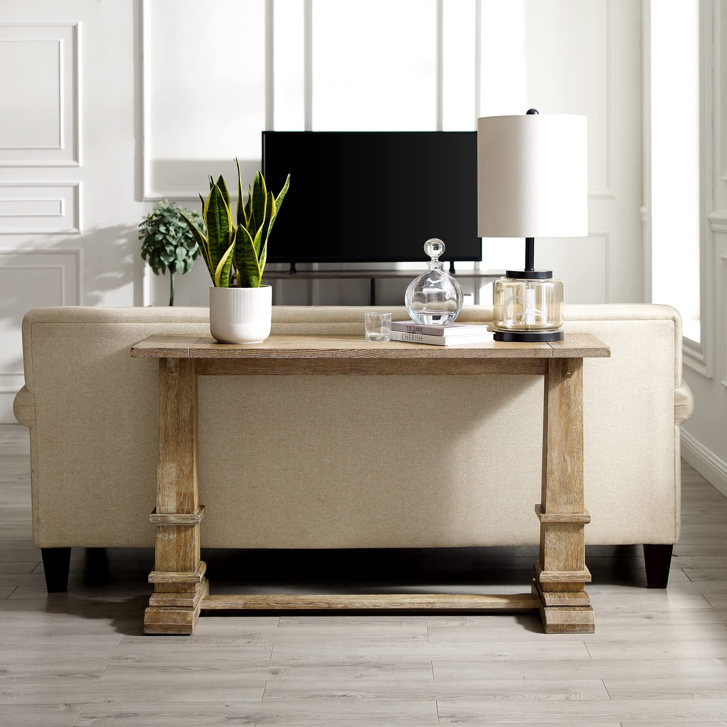 Rustic Brown Southwestern Style Sofa Console Table - 30.25