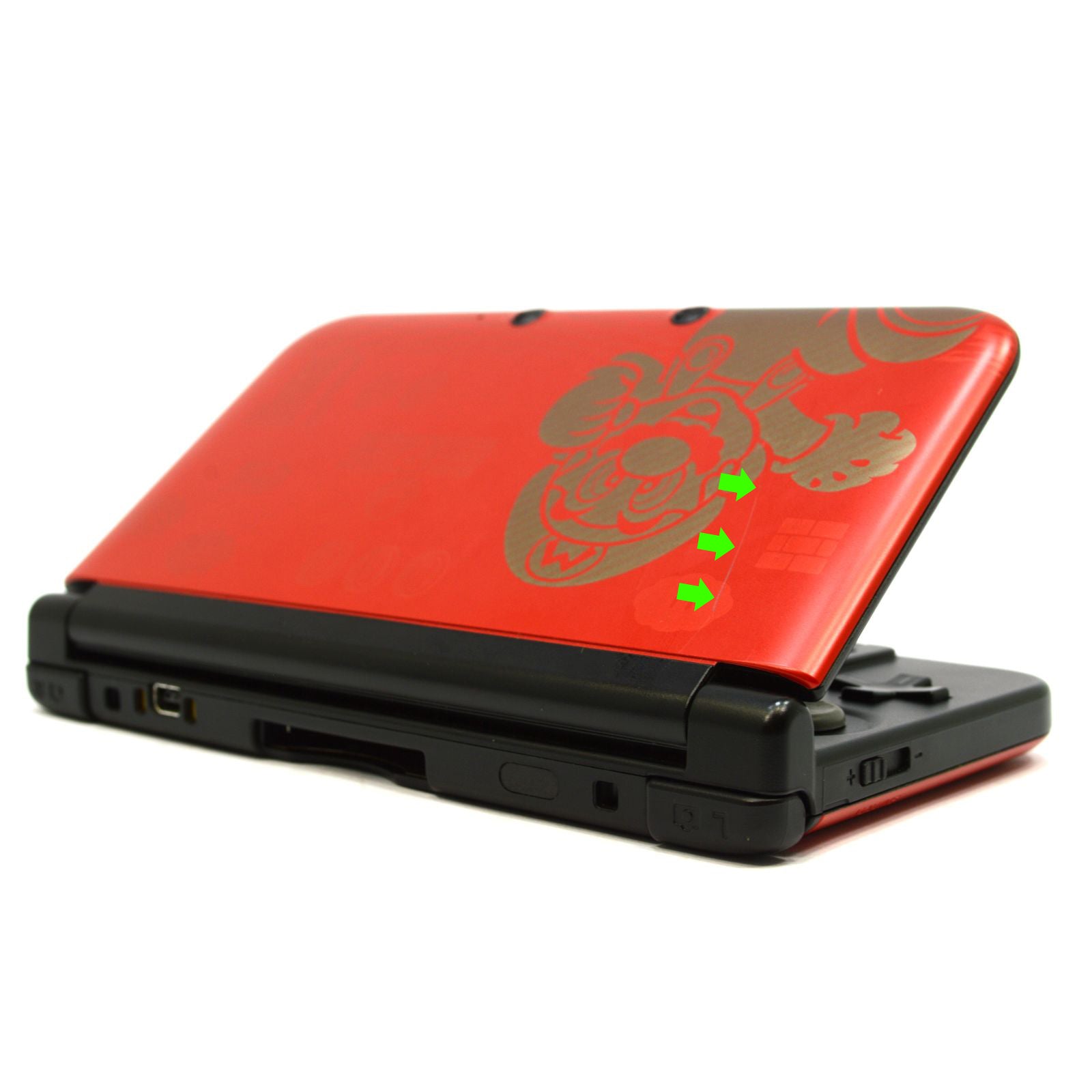 Refurbished Nintendo 3DS XL Limited Edition Super Mario Bros 2 Red Console with NFC Reader - Portable Gaming System for Kids & Adults, Perfect for Travel & Home Entertainment