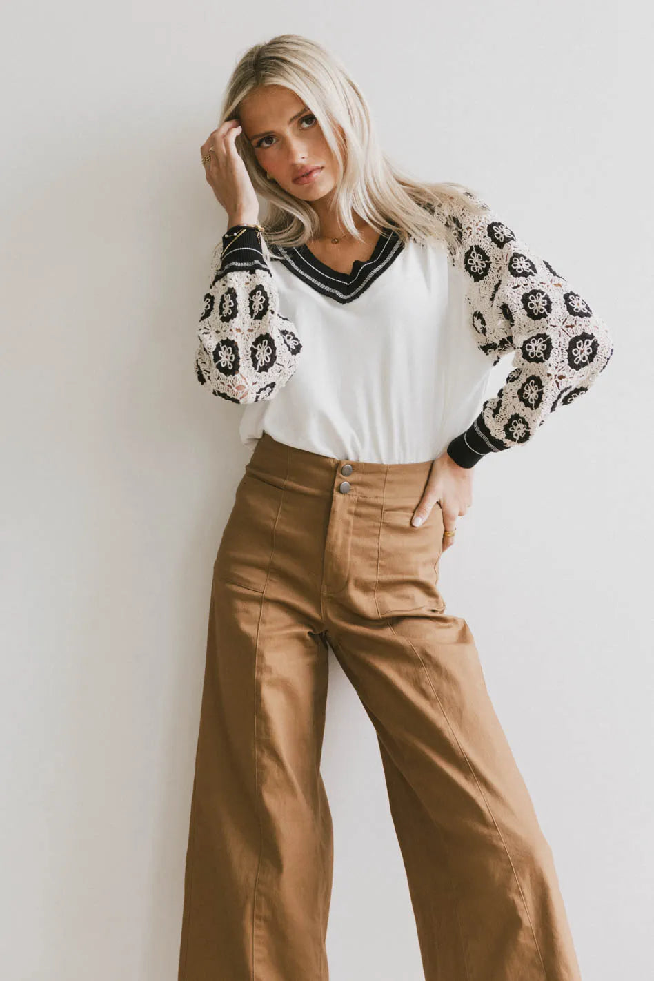 Keira Knit Top Women's Casual Long Sleeve T-Shirt | Soft Stretchy Comfortable Blouse | Perfect for Work, Date Night & Everyday Wear | FINAL SALE