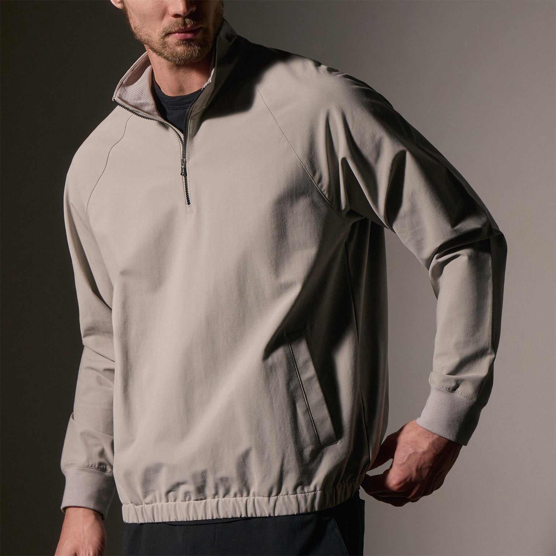 Performance Half Zip Shell Jacket - Lightweight Waterproof Windbreaker for Outdoor Activities | Hiking, Running, Cycling & Travel