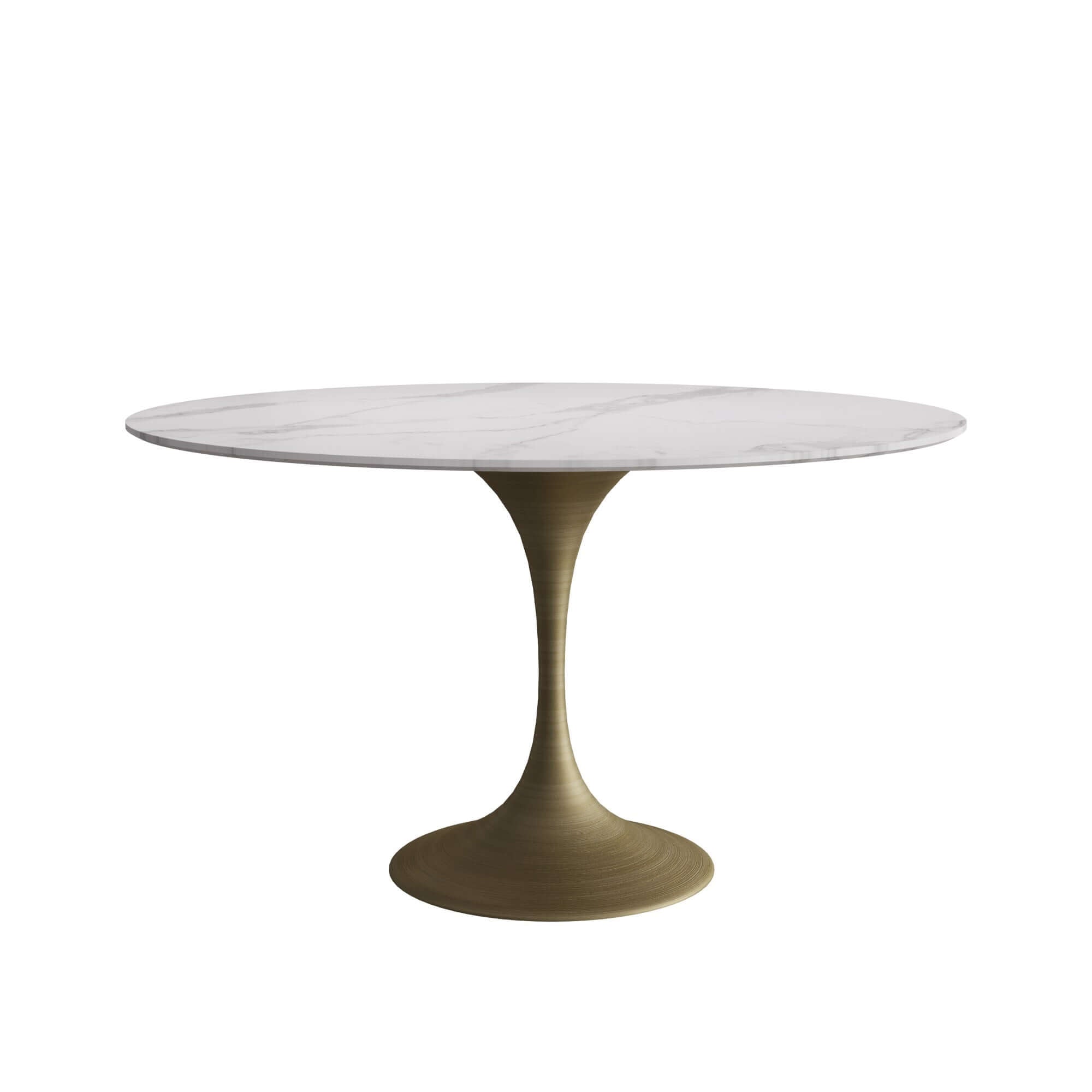 Premium Round Dining Table Set with Sintered Stone Top - 6 Seater Modern Kitchen Furniture for Family Gatherings & Dinner Parties