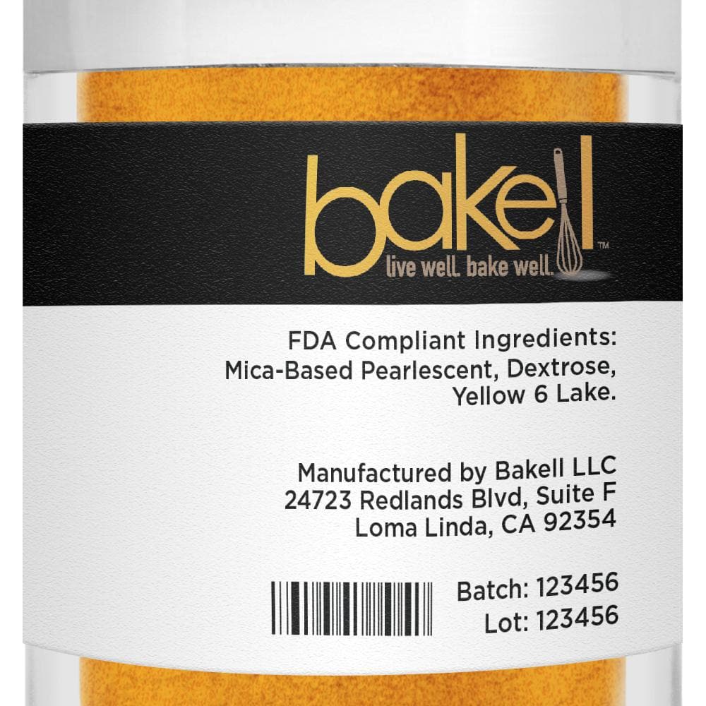 Premium Edible Orange Luster Dust for Cake Decorating - 1lb Bulk Size - Perfect for Fondant, Cookies, Chocolate & DIY Baking Projects
