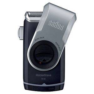 Braun M90 Silver Series Cordless Electric Shaver for Men - Travel-Friendly Rechargeable Razor with Precision Trimmer - Perfect for Business Trips, Gym Bags & On-the-Go Grooming