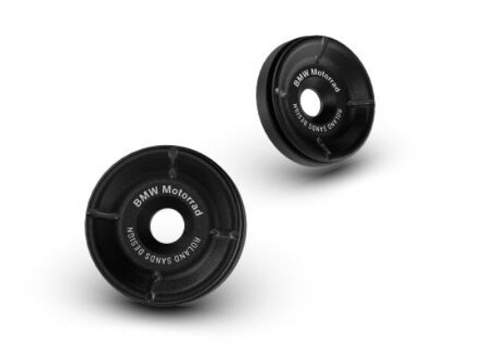 BMW Motorrad R18 Handlebar End Cap Set - Two Tone Chrome & Black for Motorcycle Customization & Style Upgrade