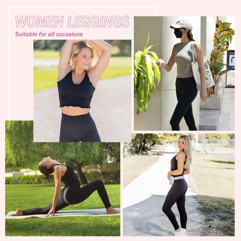Buttercloud High Waisted Yoga Pants for Women - Tummy Control Workout Leggings, No Front Seam Gym & Running Tights | Perfect for Yoga, Pilates & Everyday Wear
