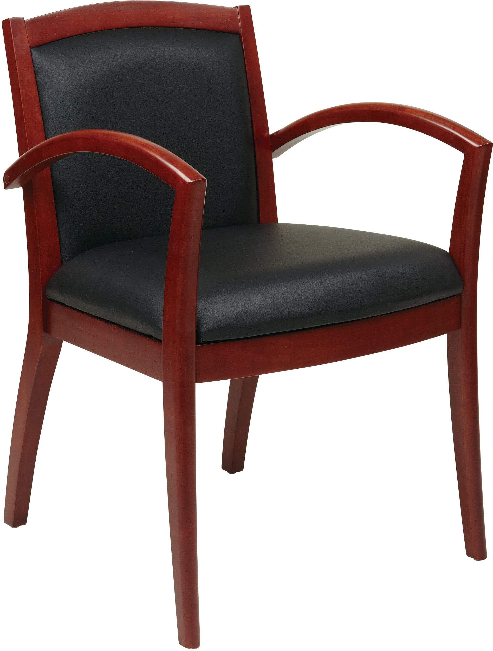 OSP Furniture® Napa Guest Chair with Full Cushion Back - Comfortable Upholstered Dining Side Chair [NAP97] - Perfect for Home Office, Dining Room & Waiting Areas