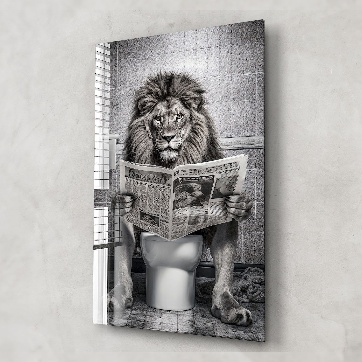 Lion Toilet Paper Holder - Funny Bathroom Decor for Home, Office, or Gifts - Perfect for Animal Lovers and Unique Bathroom Accessories