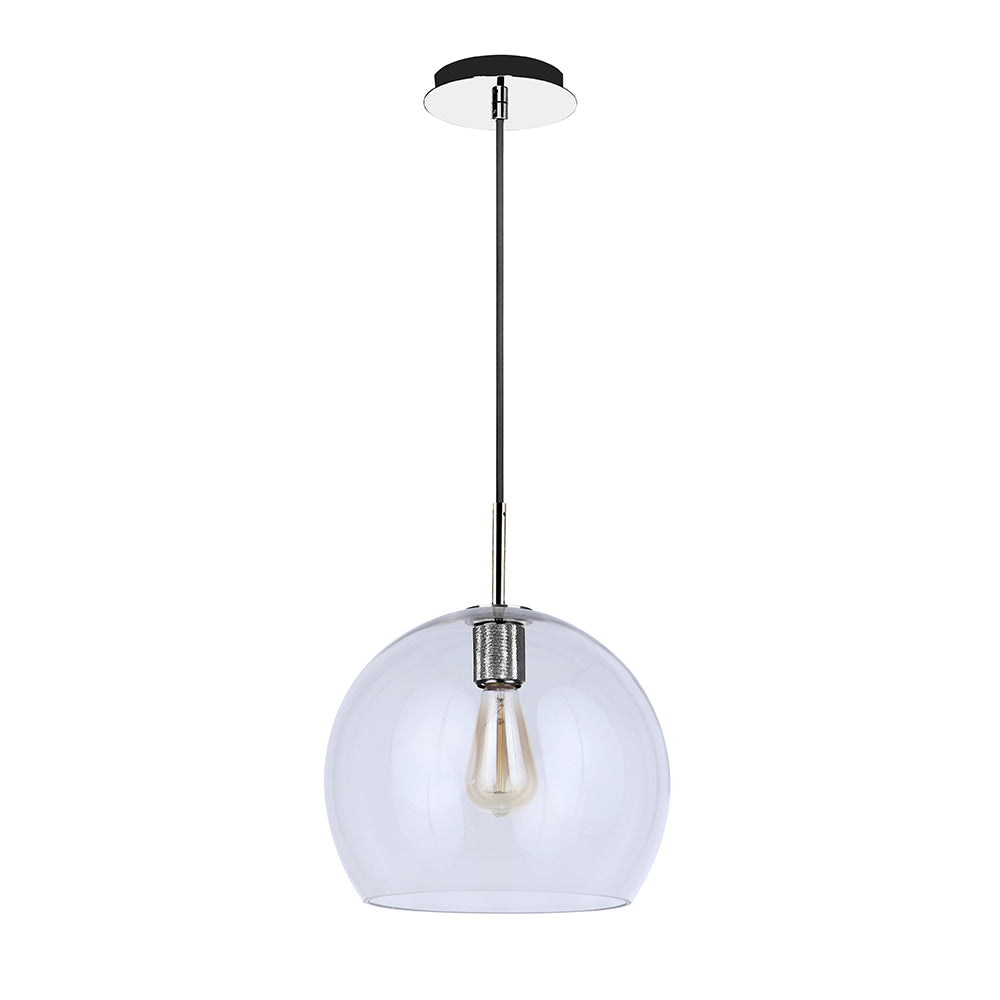 Gallagher 1 Light Pendant in Polished Nickel - Modern Ceiling Light Fixture for Dining Room, Kitchen Island & Bedroom Lighting