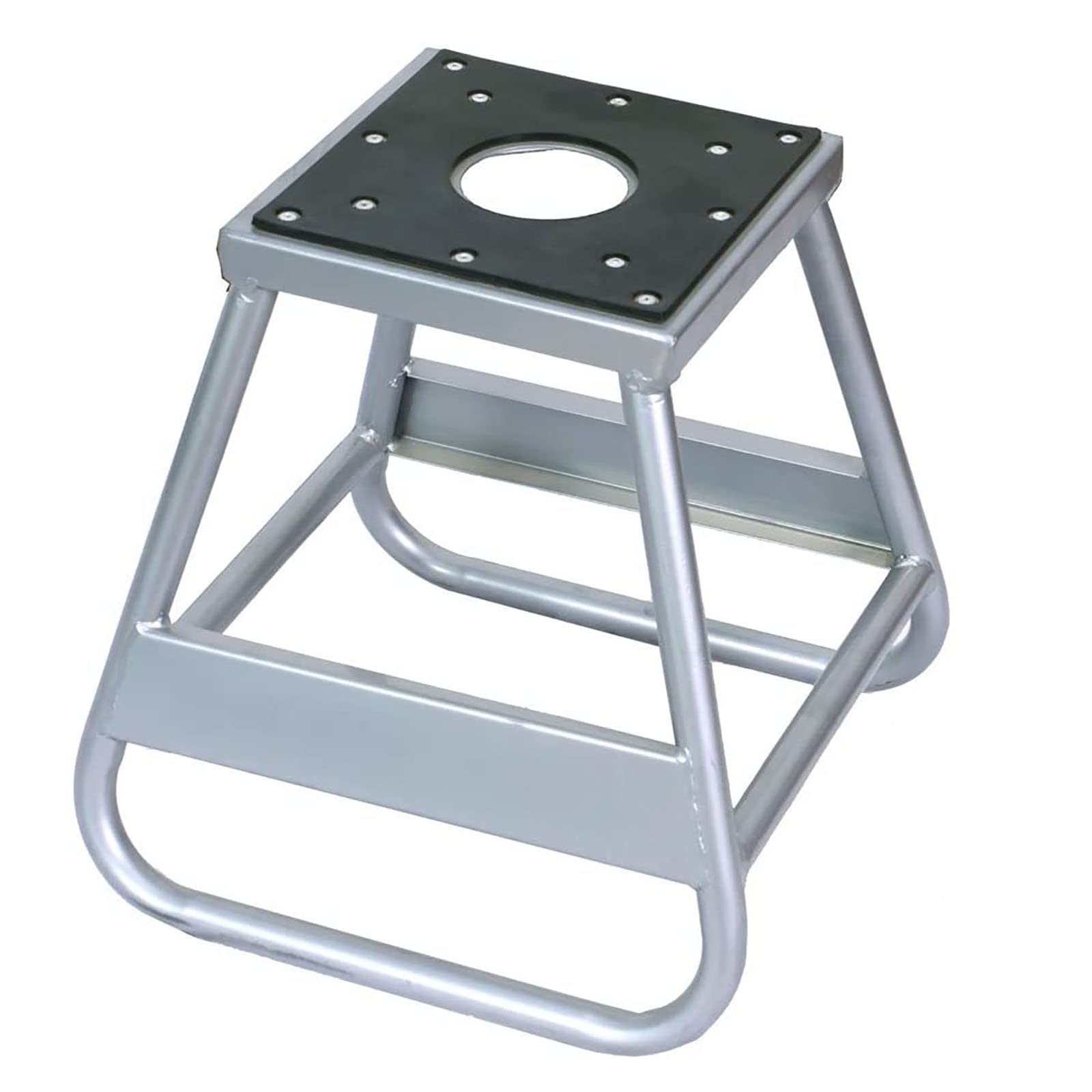MILLION PARTS Heavy Duty 1000LB Capacity Motorcycle Stand - Silver Steel Motocross Dirt Bike Maintenance Stand for Hoist Lift & Repair | Perfect for Garage Workshop, DIY Bike Maintenance & Professional Mechanic Use