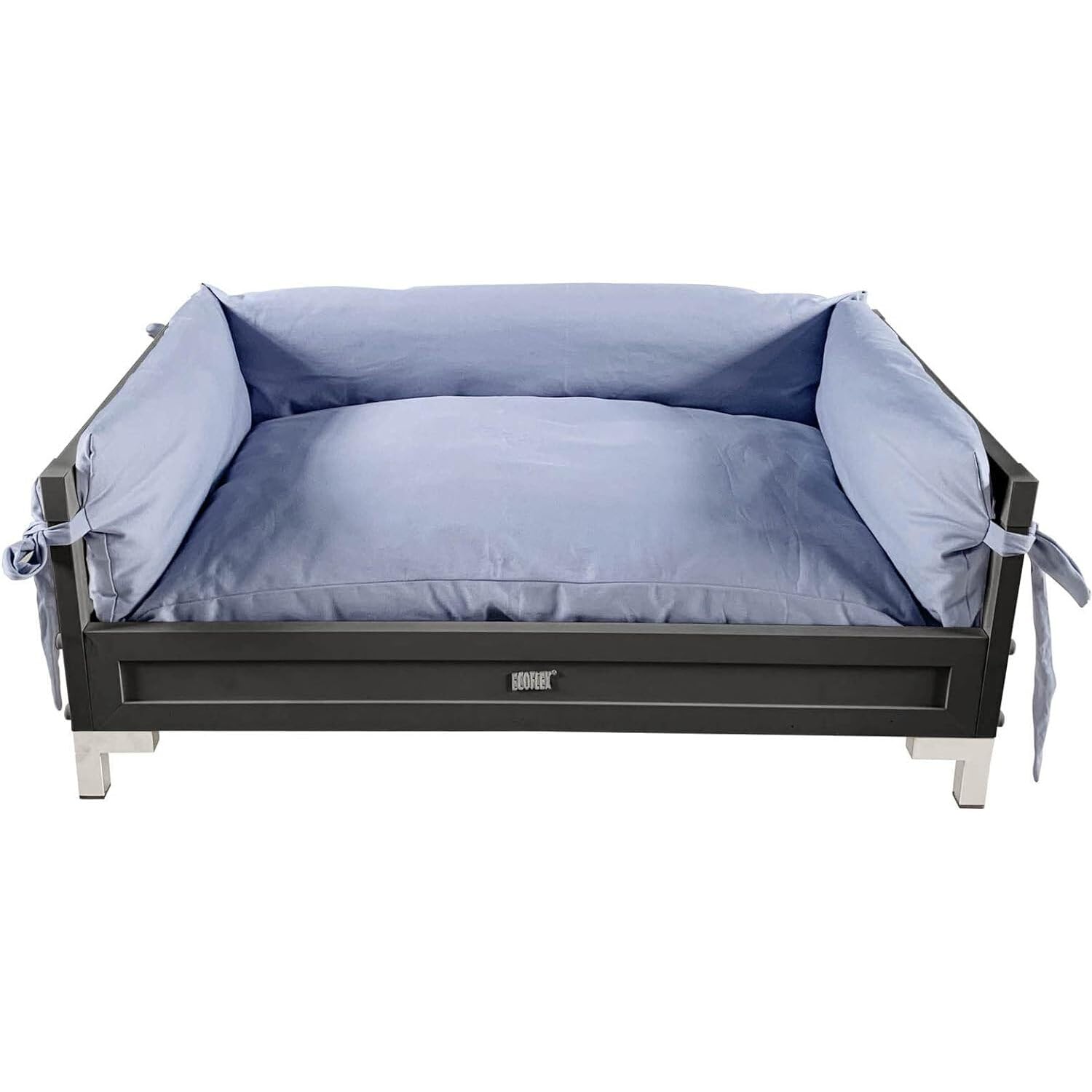 New Age Pet ECOFLEX Manhattan Raised Dog Bed with Cushion - Waterproof & Orthopedic Support for Extra Large Dogs - Espresso Brown - Perfect for Indoor & Outdoor Use in Living Room, Patio or Kennel