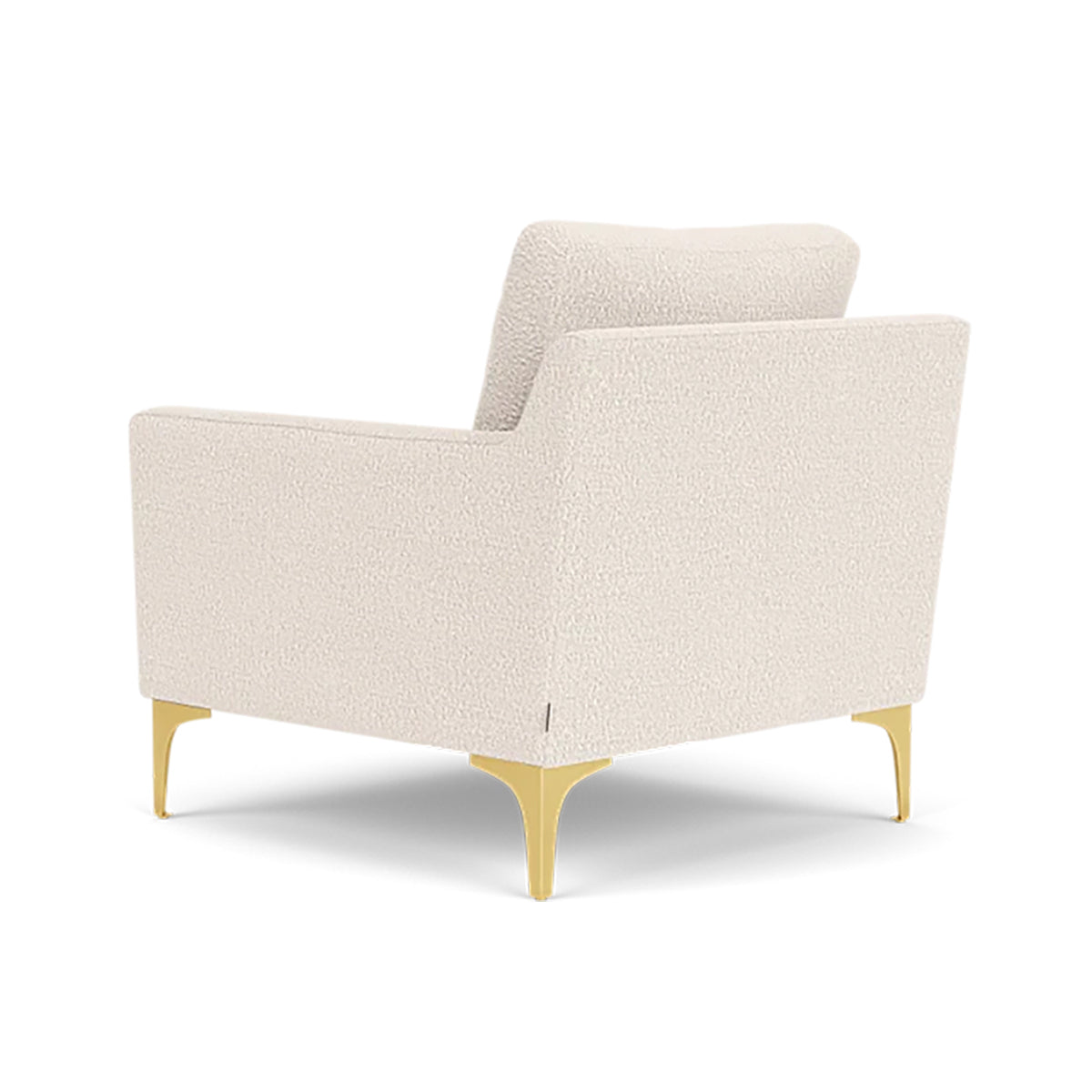 Astha Boucle Armchair - Modern Velvet Accent Chair for Living Room, Bedroom & Office - Soft Upholstered Lounge Chair with Solid Wood Legs - Stylish Home Decor for Cozy Reading Nook & Relaxation