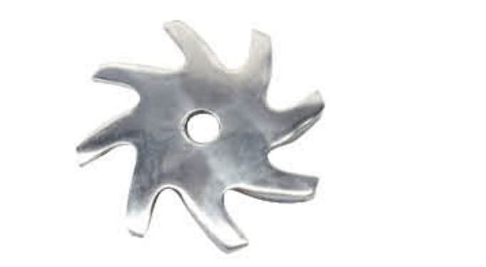 High-Quality Aluminum Alternator Pulley Fan for GM & Ford Vehicles - Durable Satin Finish - Perfect for Engine Cooling & Performance Upgrades