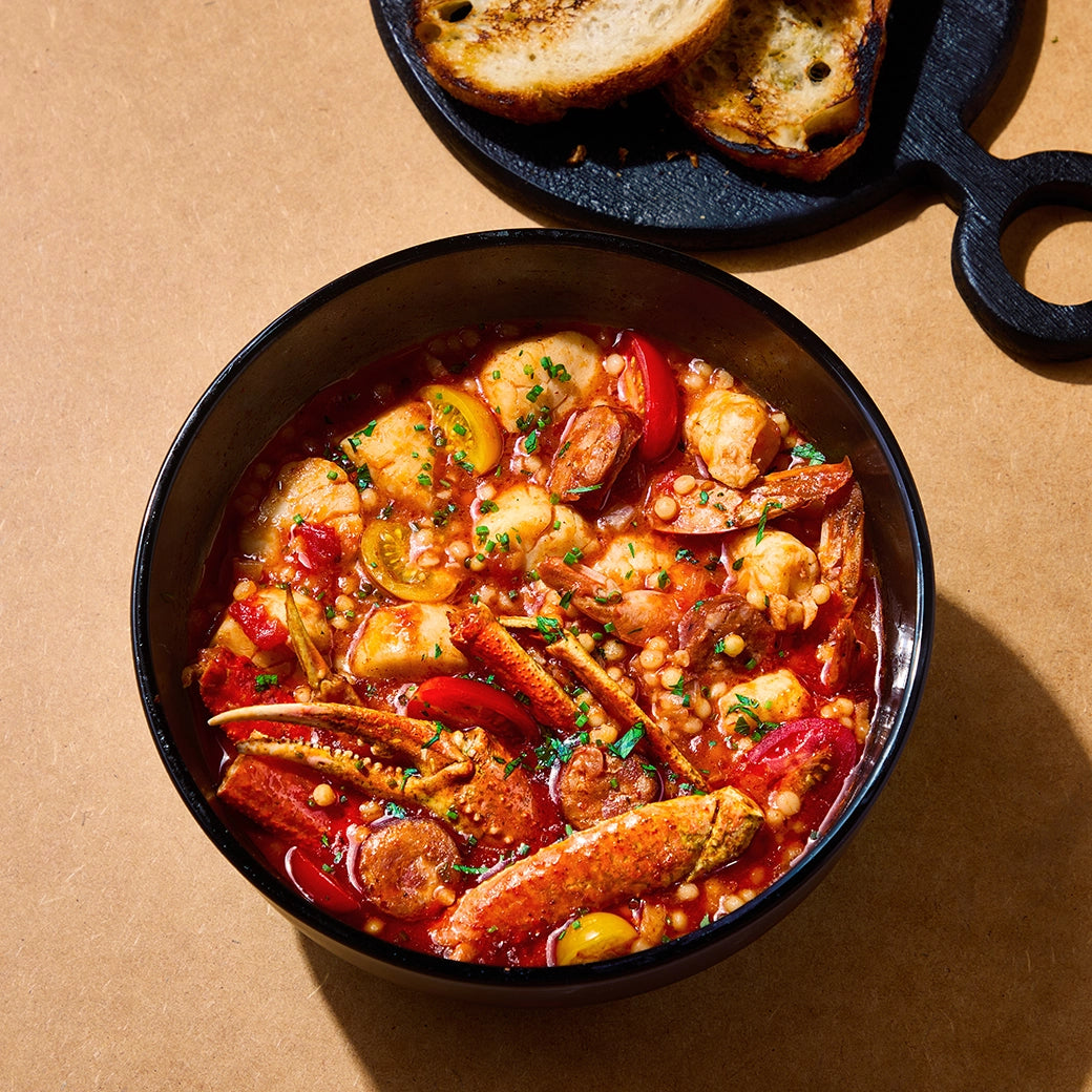 David Chang's Premium Seafood Medley Mix - Fresh Frozen Shrimp, Scallops & Calamari for Pasta, Paella & Stir Fry | Restaurant-Quality Seafood Delivered