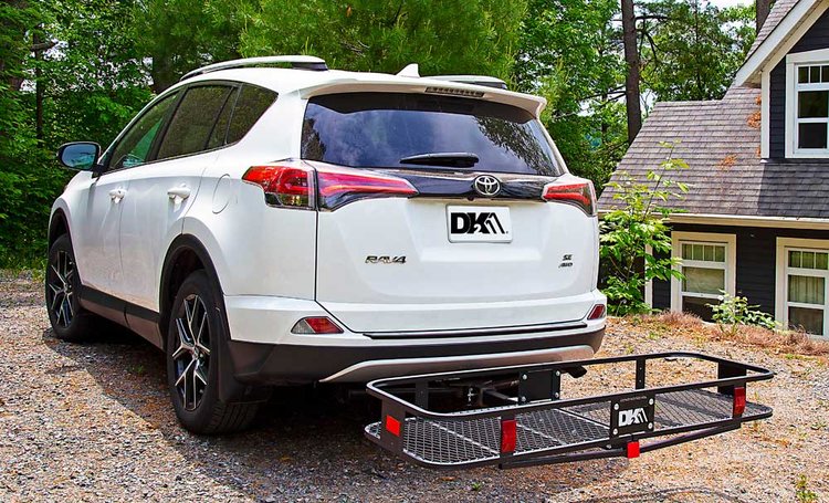 DK2 HCC602 500 lb Capacity Hitch Mount Cargo Carrier - Heavy Duty Steel Construction for 2-Inch Receiver - Perfect for Camping, Road Trips & Hauling Gear