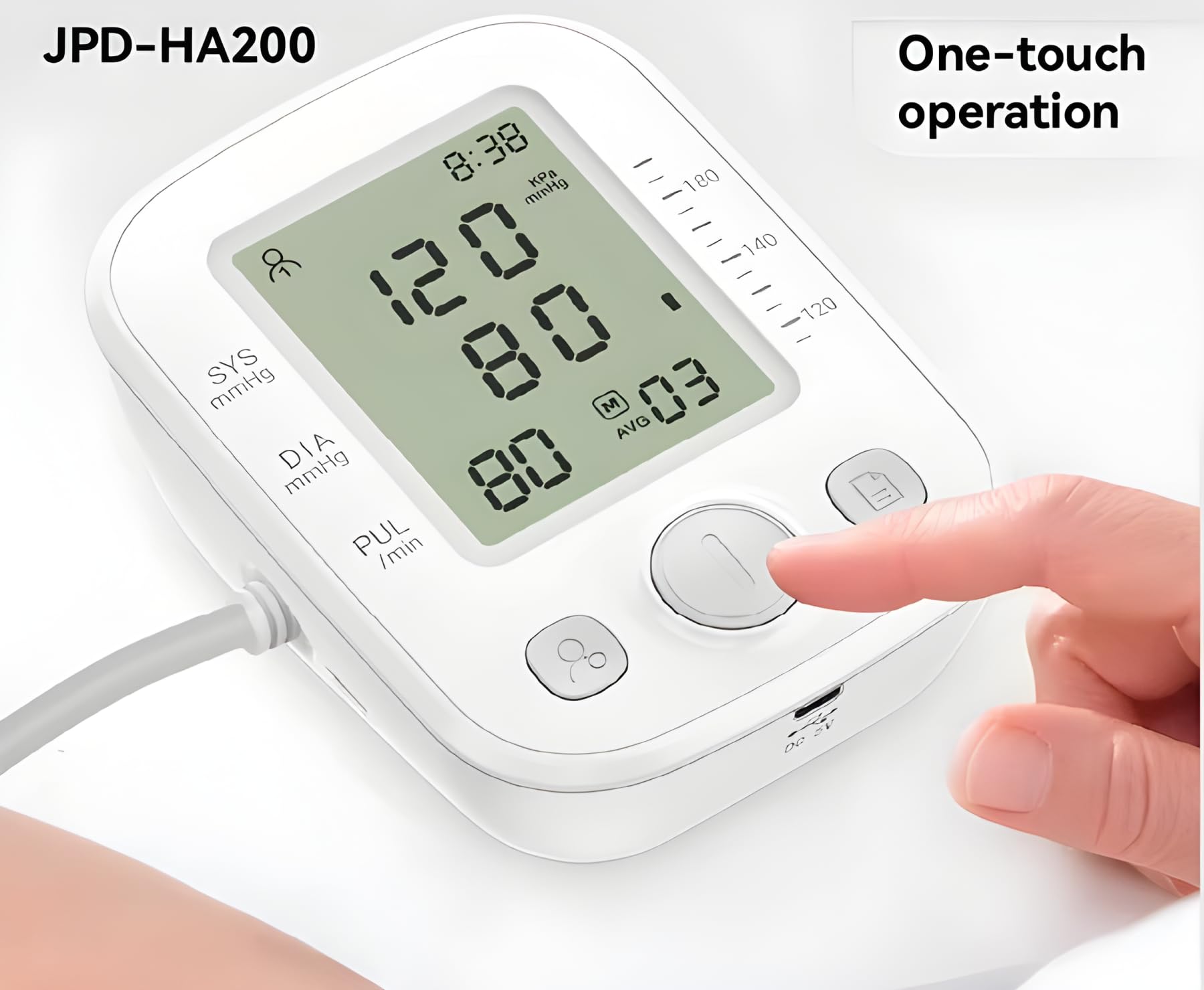 Accurate Upper Arm Blood Pressure Monitor with XL Cuffs (8.6