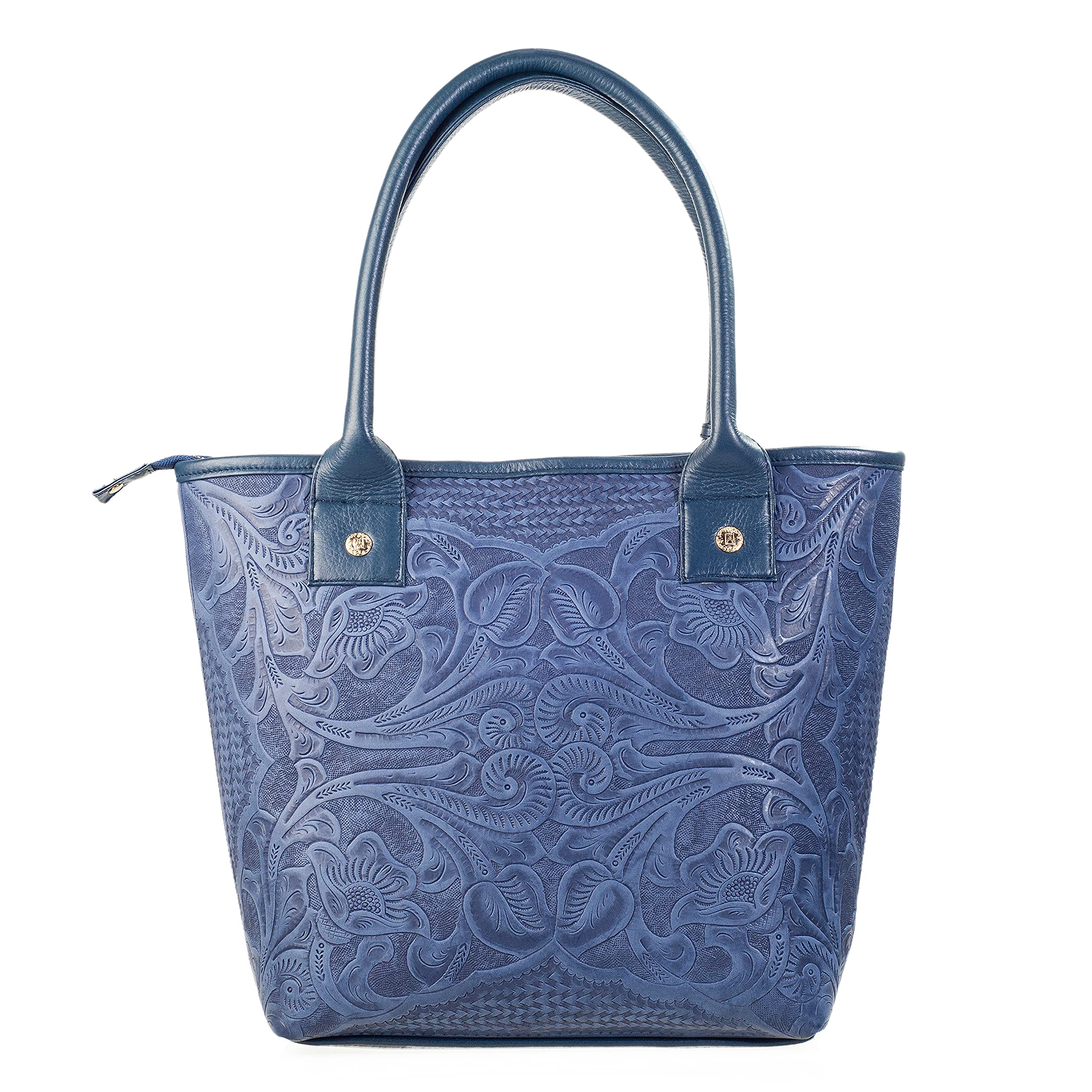 Handcrafted Soraya Model Leather Tote Bag for Women - Engraved Genuine Leather Purse - Stylish & Durable Ladies Shoulder Bag for Work, Travel & Everyday Use