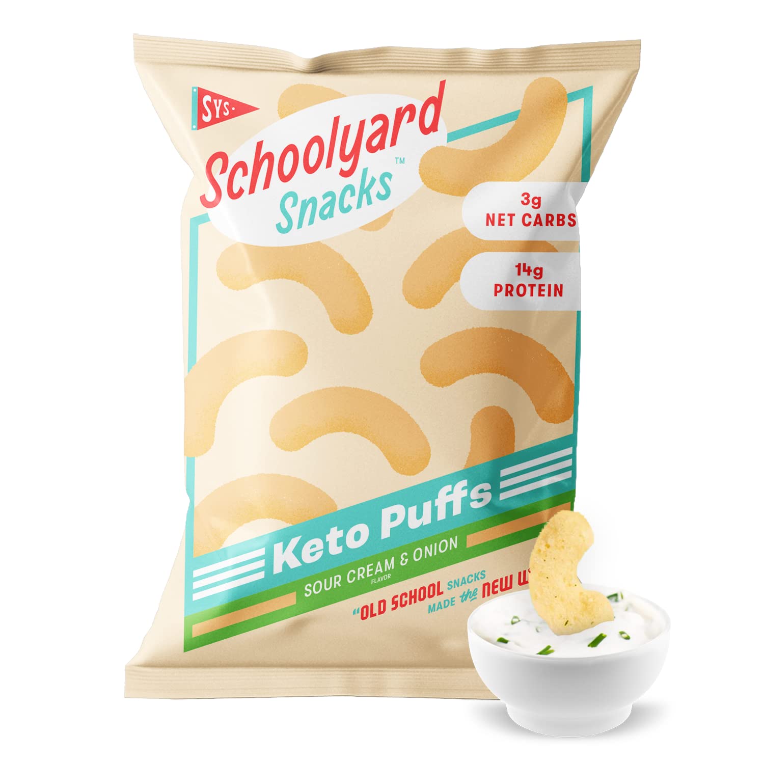 Keto Chips Low Carb High Protein Snacks - Gluten Free, Low Sugar & Calories - Cheddar & Sour Cream Onion Flavor Bundle (24 Bags) - Perfect for School Lunches, Office Snacks & Keto Diet