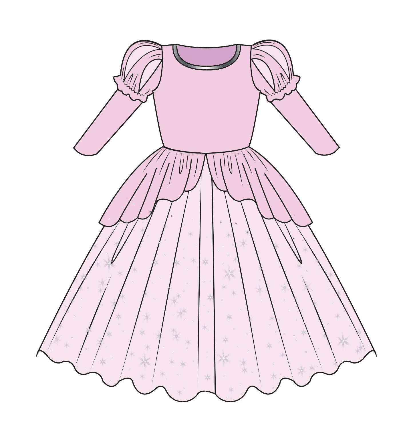 Romantic Pink Mermaid Costume Dress for Women - Elegant Party Dress for Halloween, Cosplay, Themed Parties & Special Occasions