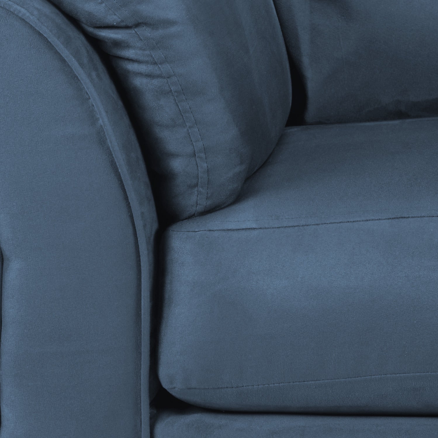 Cobalt Blue Collier Sofa and Loveseat Set - Modern Living Room Furniture for Small Spaces | Perfect for Apartments, Condos & Cozy Homes