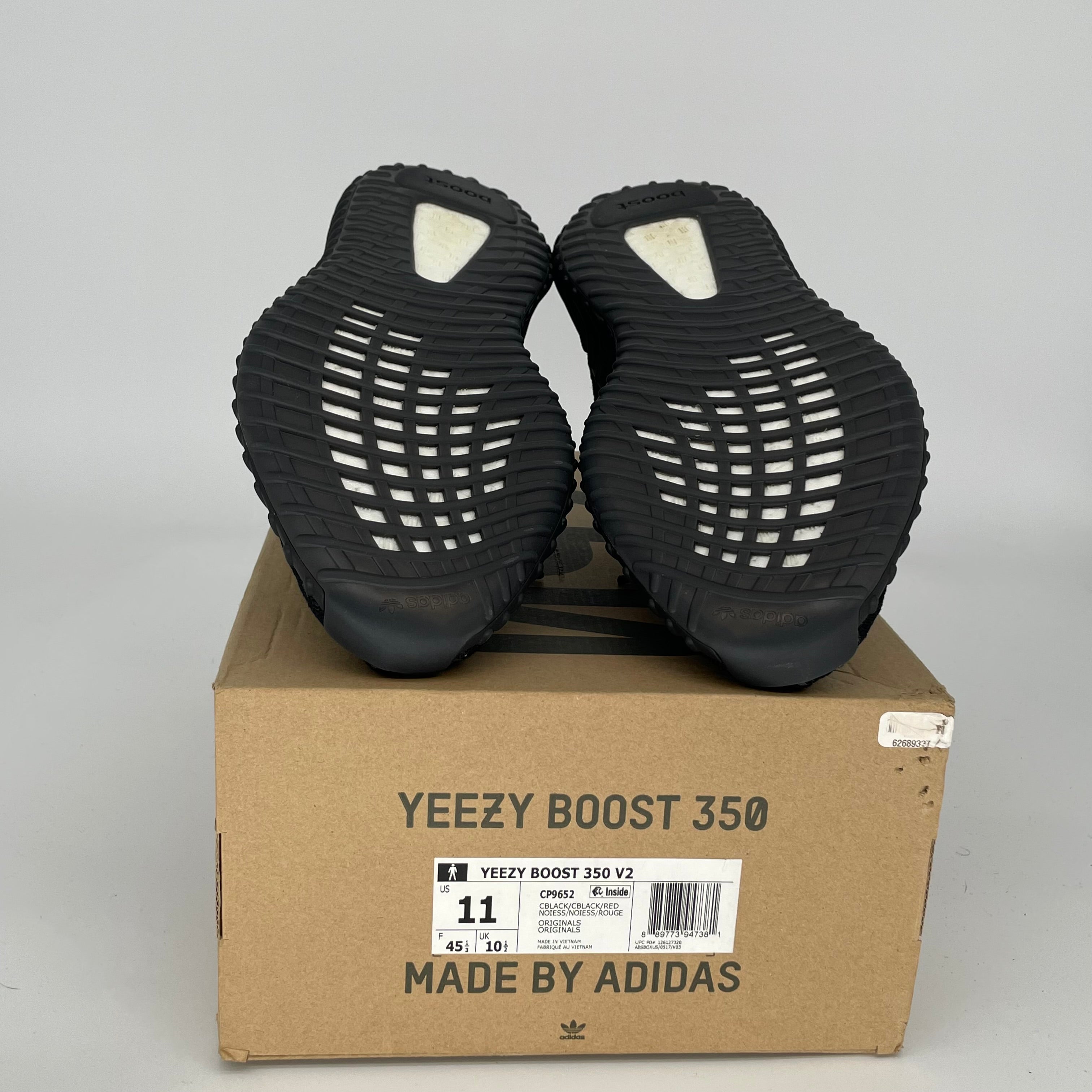 Adidas Yeezy Boost 350 V2 'Bred' - Men's Size 11 | Black/Red Sneakers CP9652 | Running, Casual Wear & Street Style Fashion