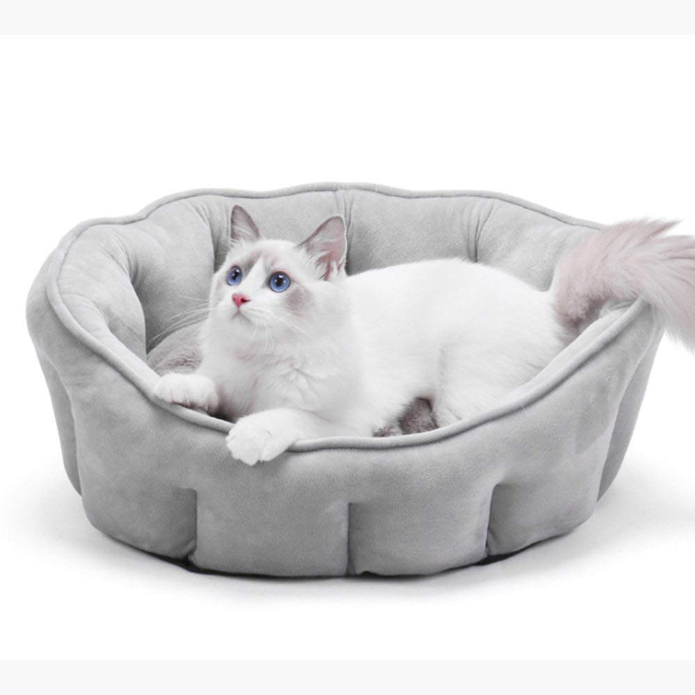 Soft Round Donut Dog Bed - Warm & Cozy Pet Bed for Dogs & Cats with Anti-Slip Bottom | Perfect for Puppy Cuddling, Kennel Comfort & Home Decor